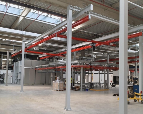 Podvěsný jeřábový systém